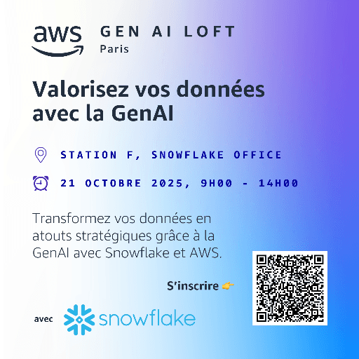 [AWS GenAI Loft] Valorisez vos données avec la GenAI (avec Snowflake)