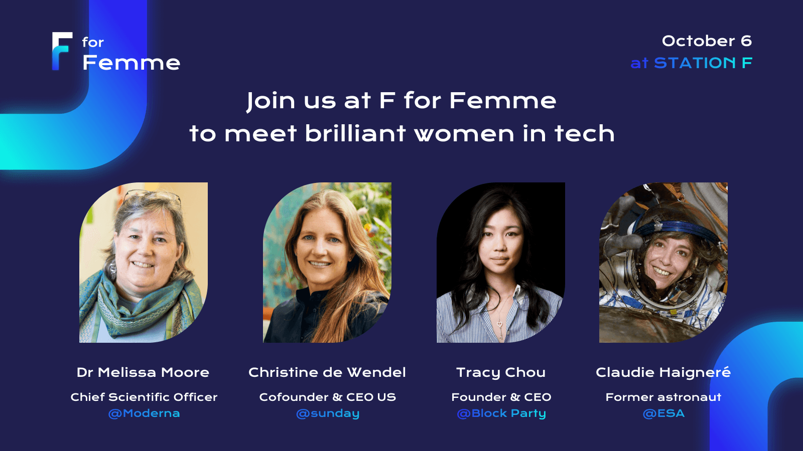 Discover F for Femme 2021 full program & speakers