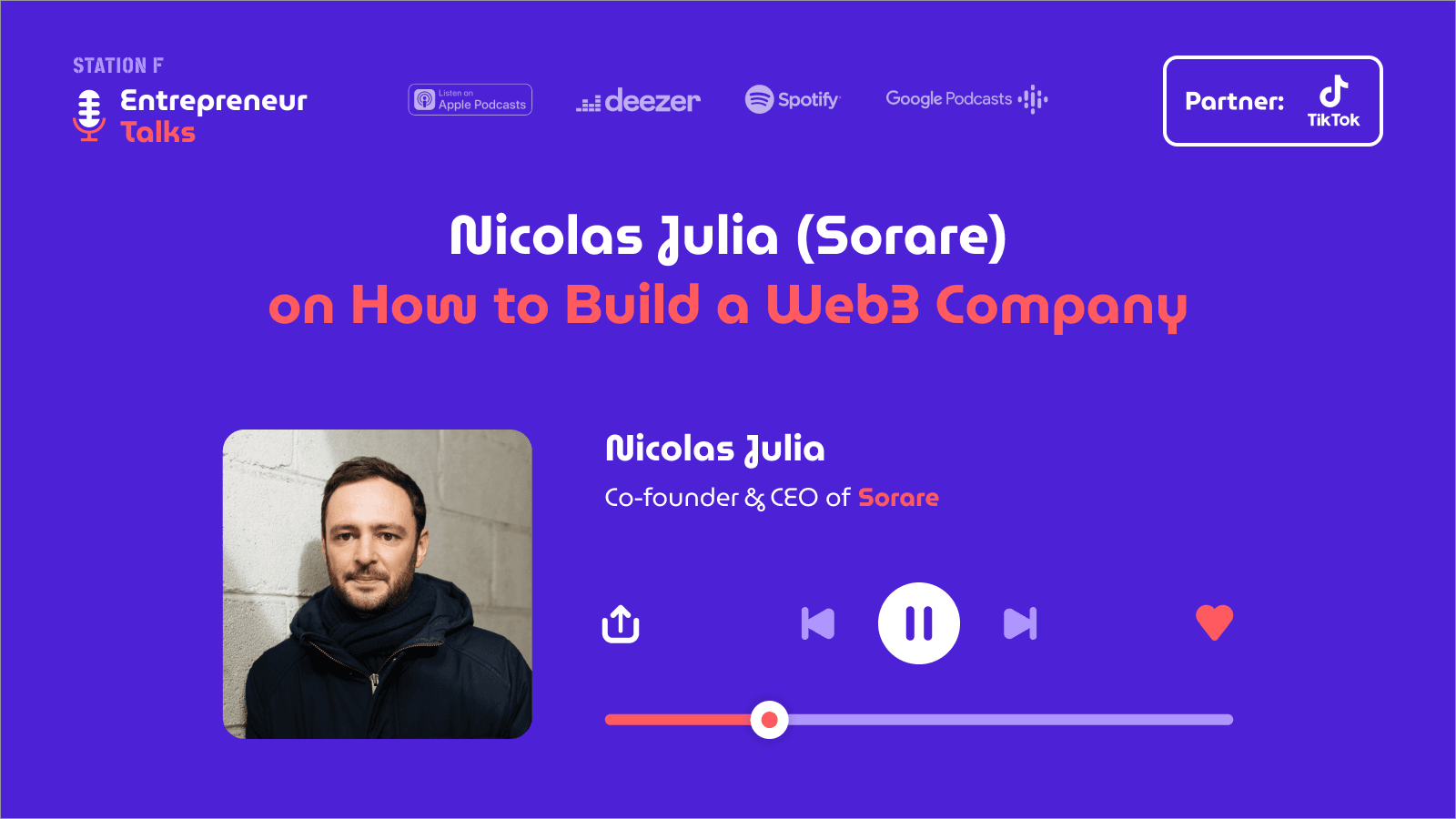 Entrepreneur Talks: Nicolas Julia (Sorare) on how to build a Web3 company