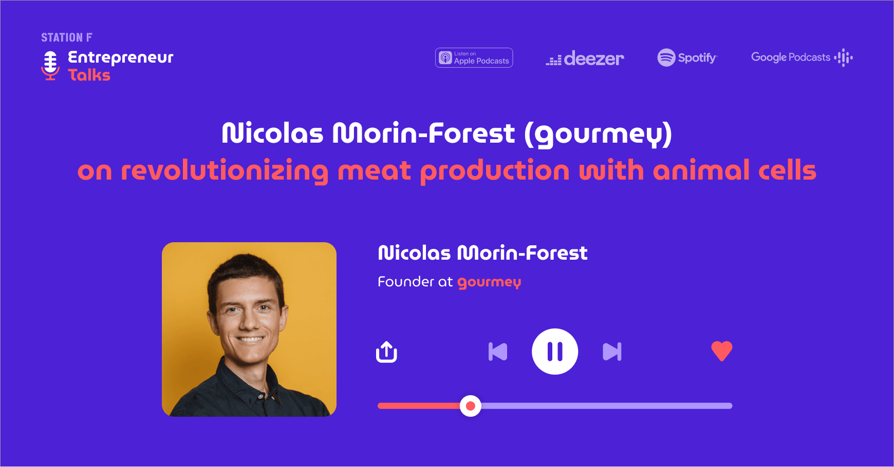 Nicolas Morin-Forest (Gourmey) on revolutionizing meat production with animal cells